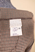 Load image into Gallery viewer, Brown Houndstooth Set with Velvet Trim By Moda Int&#39;l, M: Brand Tag
