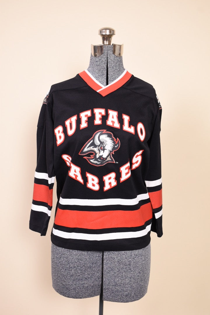 Black and Red 90s Buffalo Sabres Jersey By Professional Sports Club