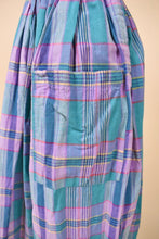 Load image into Gallery viewer, Plaid Cotton Skirt and Top Set By Joan Harper, M
