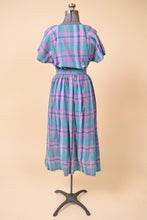 Load image into Gallery viewer, Plaid Cotton Skirt and Top Set By Joan Harper, M
