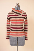 Load image into Gallery viewer, Creamy Turtle Neck Half Stripes: Shown from Front
