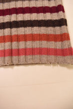 Load image into Gallery viewer, Creamy Turtle Neck Half Stripes: Slight Fraying
