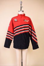 Load image into Gallery viewer, Red Y2K Dale Earnhardt Jr. Jacket By Custom Authentics: Shown from Front
